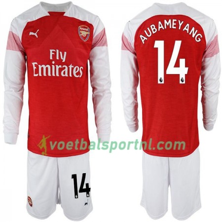 Arsenal Pierre-Emerick Aubameyang 14 Kind Thuis Tenue 2018-19 L/S